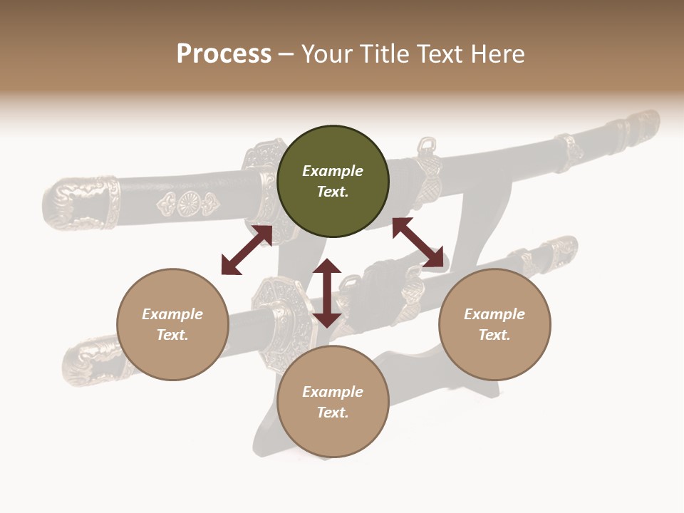 Fighting Antique Backsword PowerPoint Template