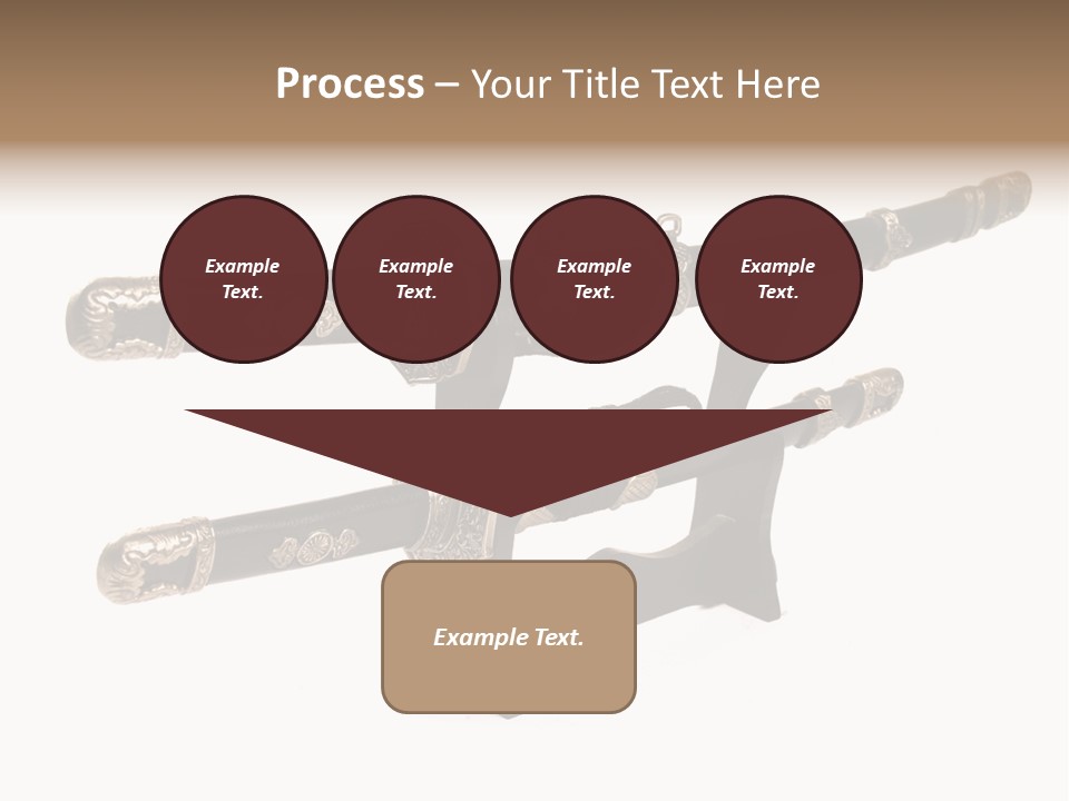 Fighting Antique Backsword PowerPoint Template
