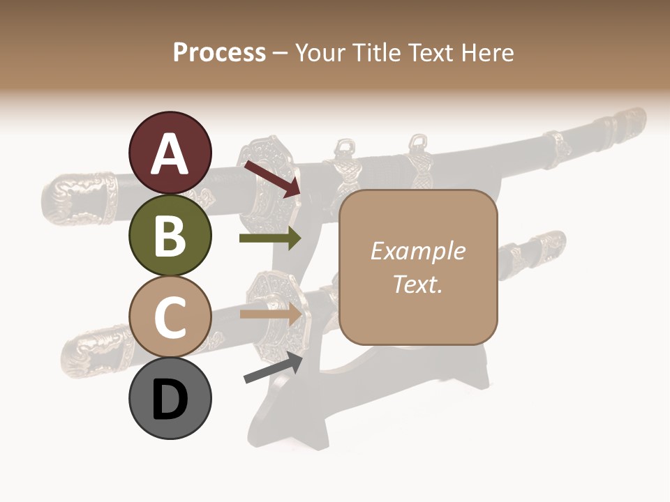 Fighting Antique Backsword PowerPoint Template