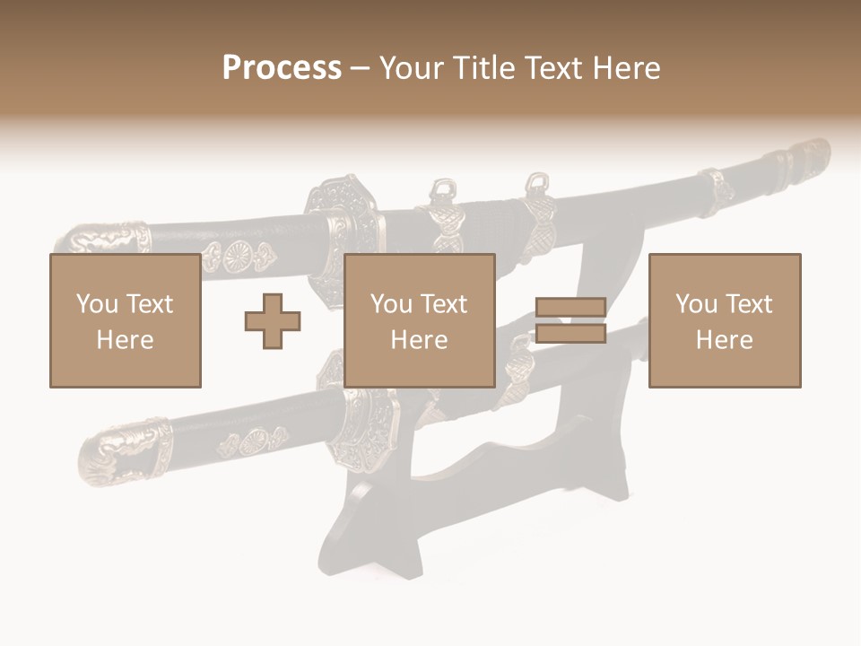 Fighting Antique Backsword PowerPoint Template