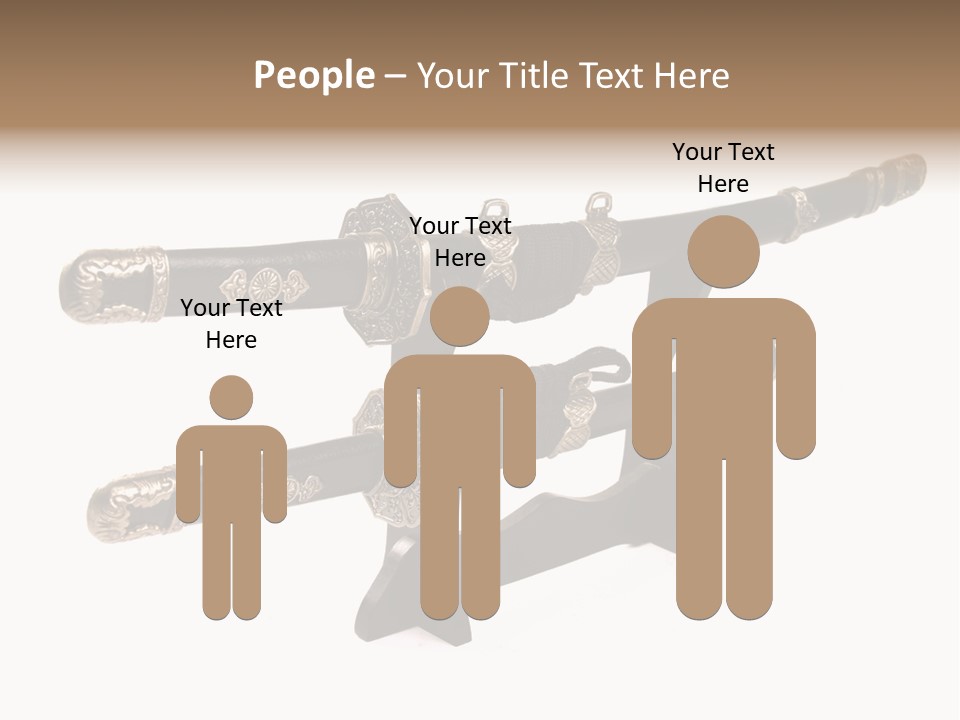 Fighting Antique Backsword PowerPoint Template