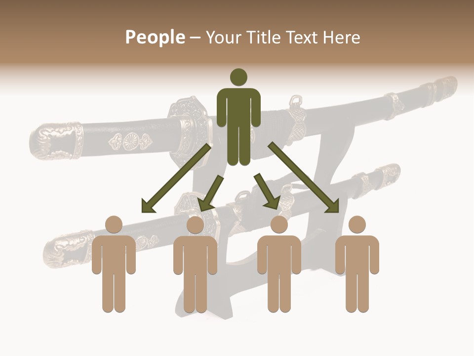 Fighting Antique Backsword PowerPoint Template