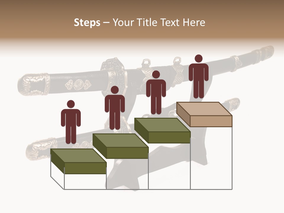 Fighting Antique Backsword PowerPoint Template