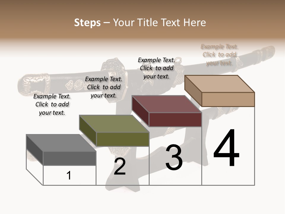 Fighting Antique Backsword PowerPoint Template