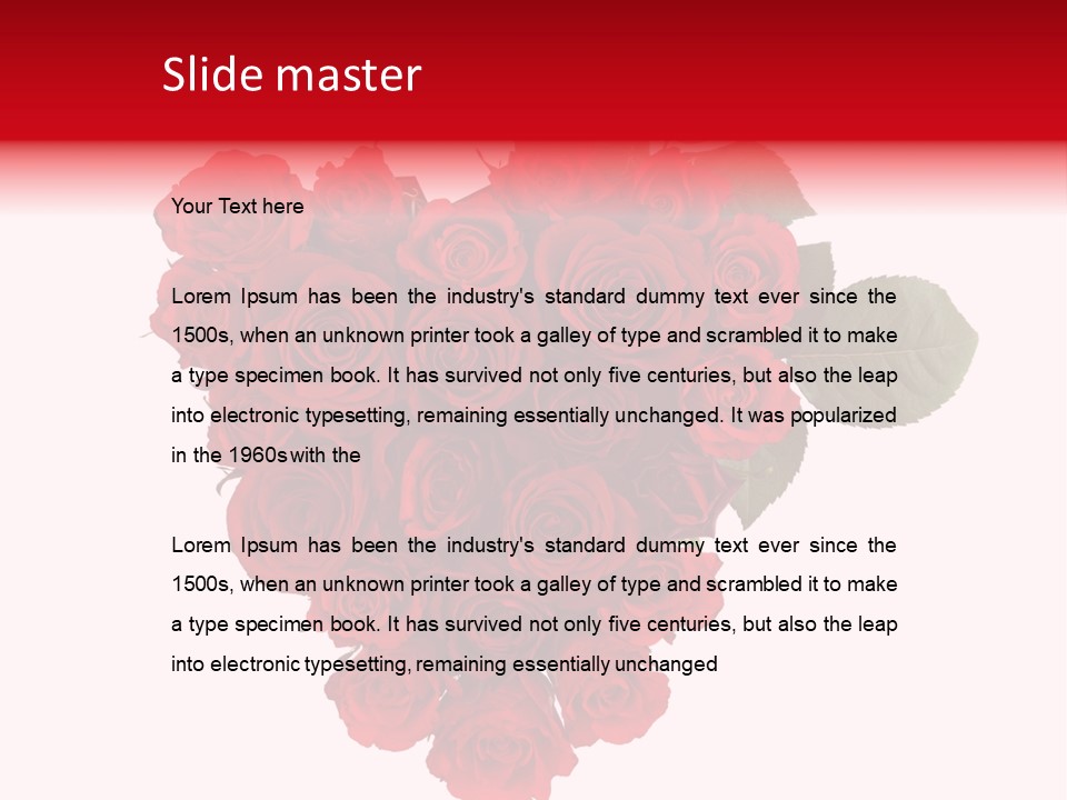 Heart Valentin Isolated PowerPoint Template