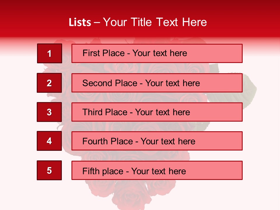 Heart Valentin Isolated PowerPoint Template