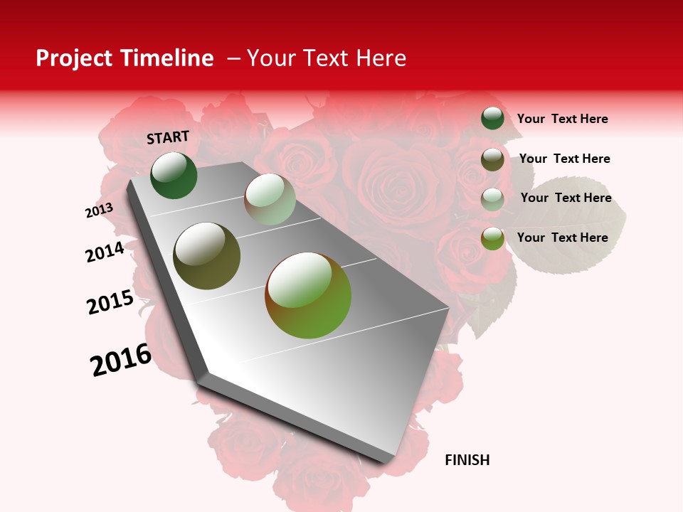 Heart Valentin Isolated PowerPoint Template