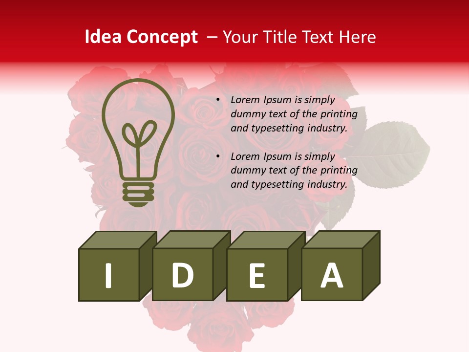 Heart Valentin Isolated PowerPoint Template