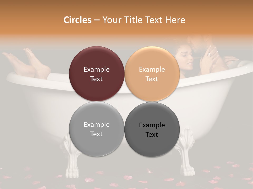 Lifestyle Fine Tub PowerPoint Template