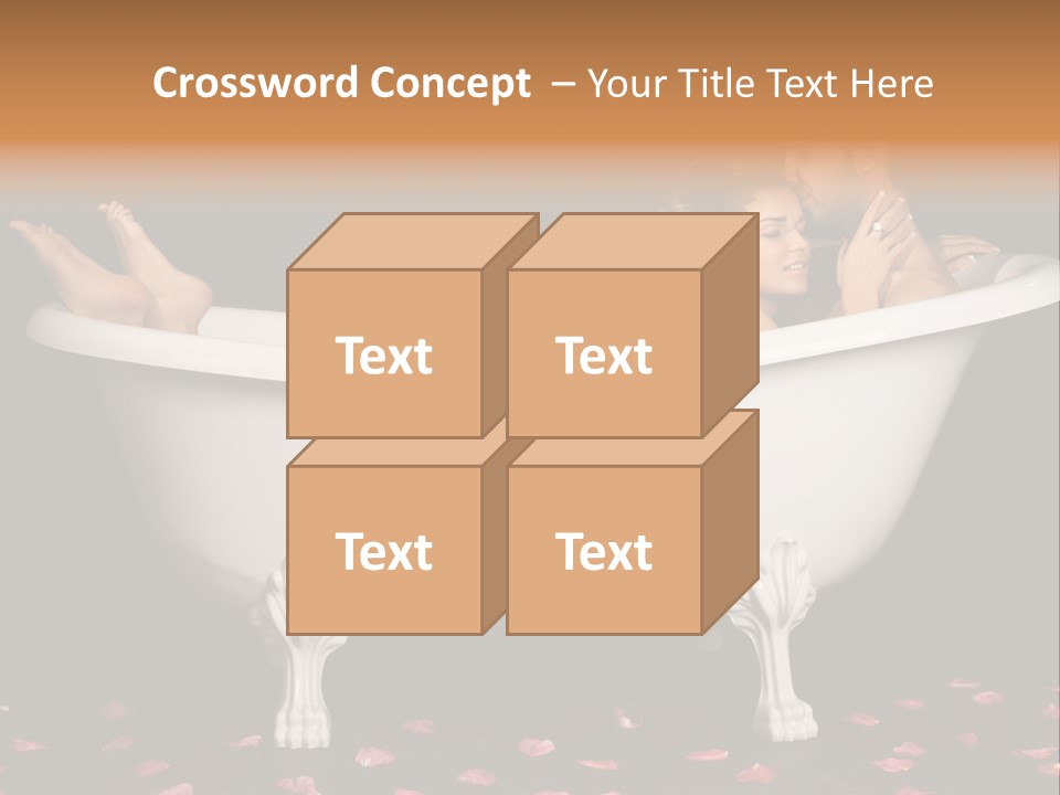 Lifestyle Fine Tub PowerPoint Template