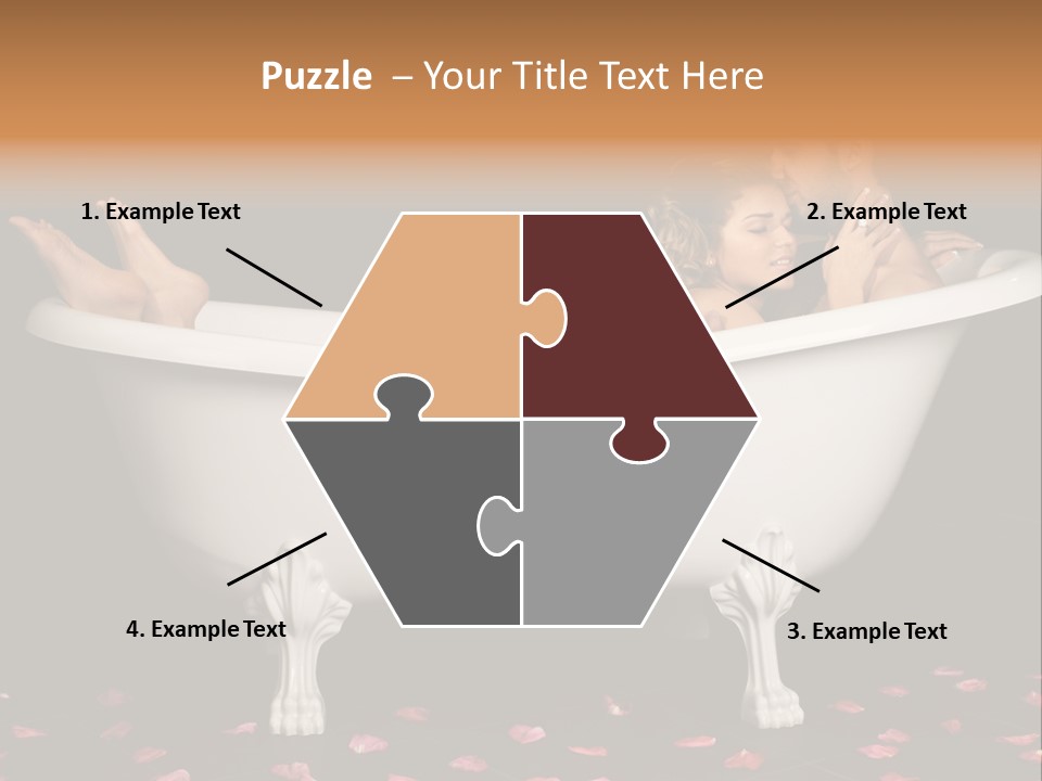 Lifestyle Fine Tub PowerPoint Template