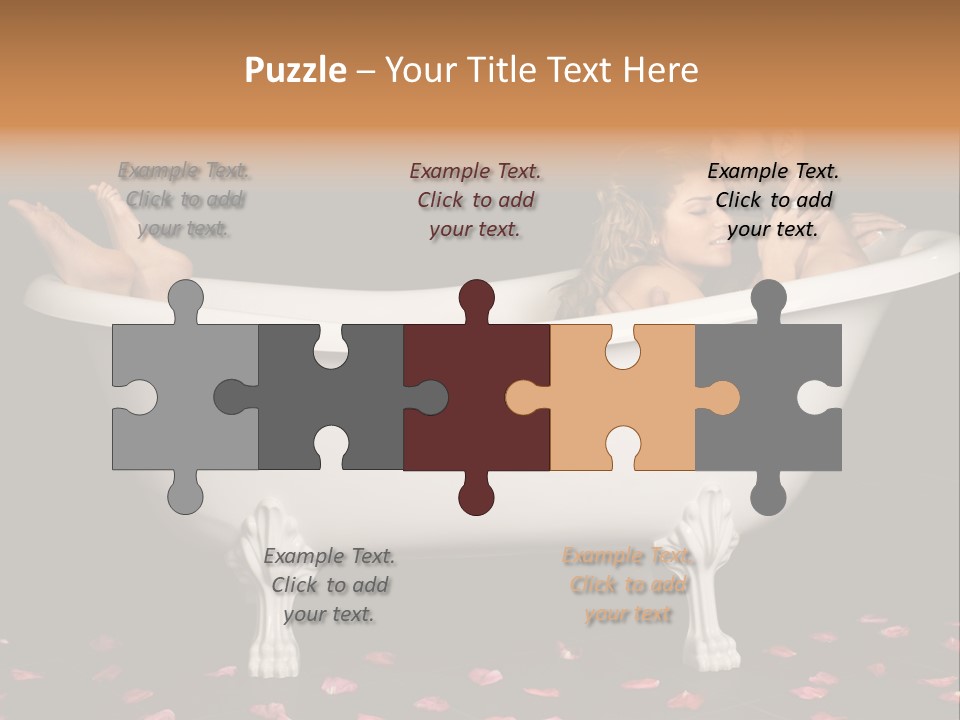 Lifestyle Fine Tub PowerPoint Template