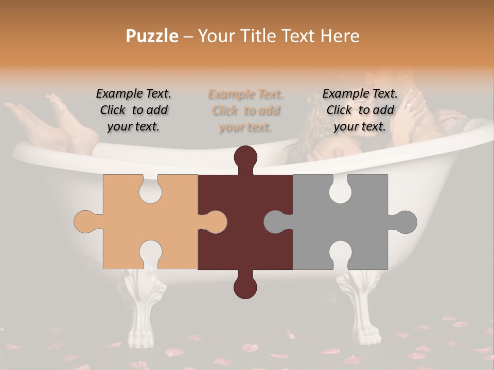 Lifestyle Fine Tub PowerPoint Template