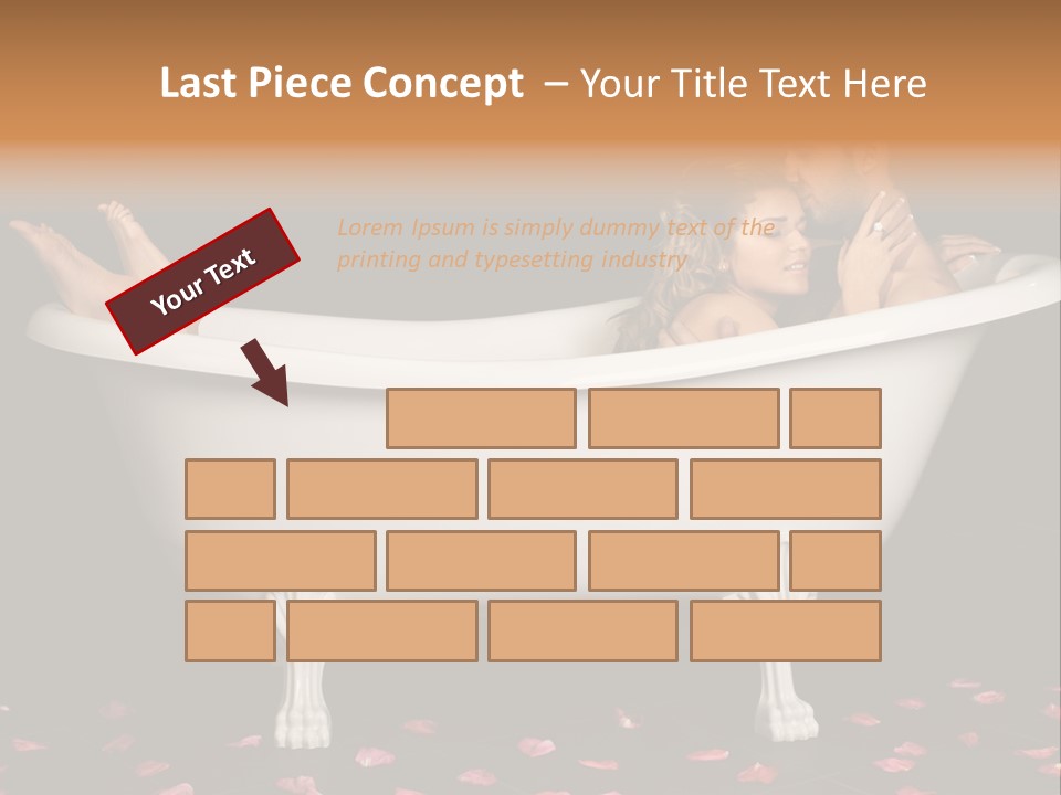 Lifestyle Fine Tub PowerPoint Template