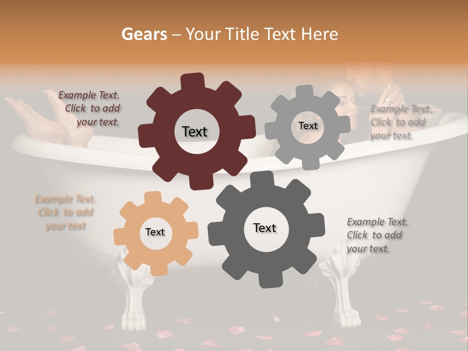 Lifestyle Fine Tub PowerPoint Template