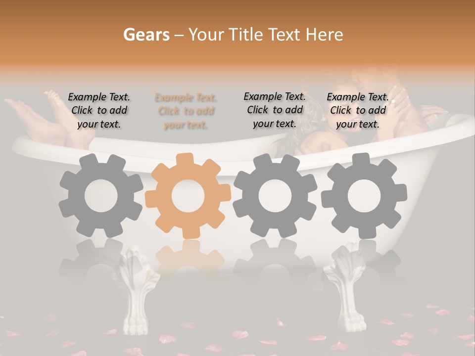 Lifestyle Fine Tub PowerPoint Template