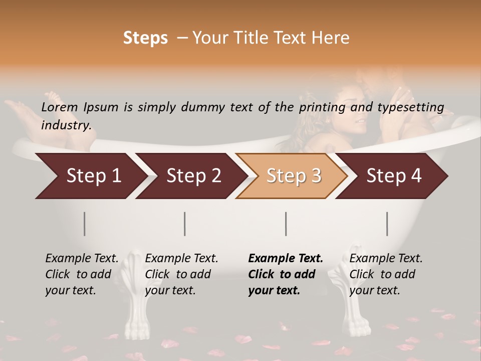 Lifestyle Fine Tub PowerPoint Template