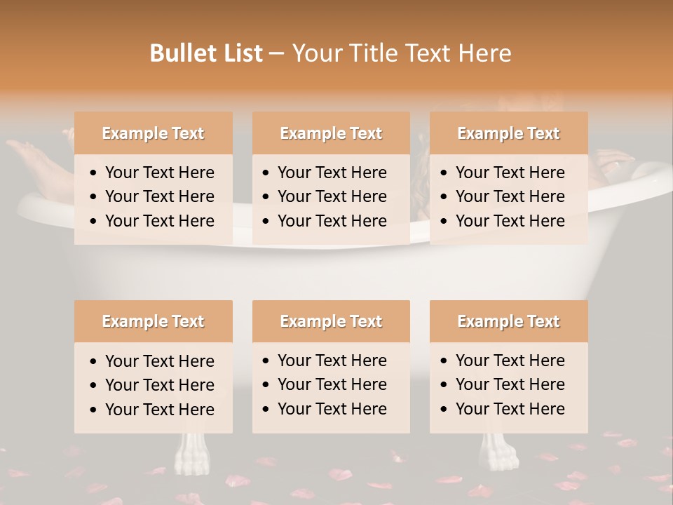 Lifestyle Fine Tub PowerPoint Template