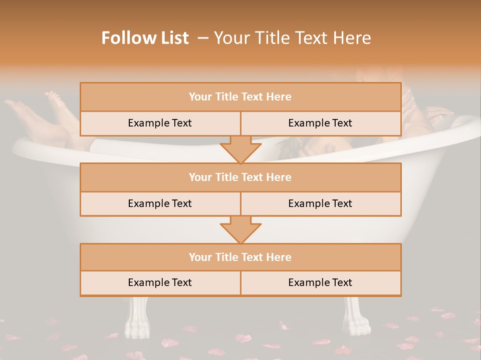 Lifestyle Fine Tub PowerPoint Template
