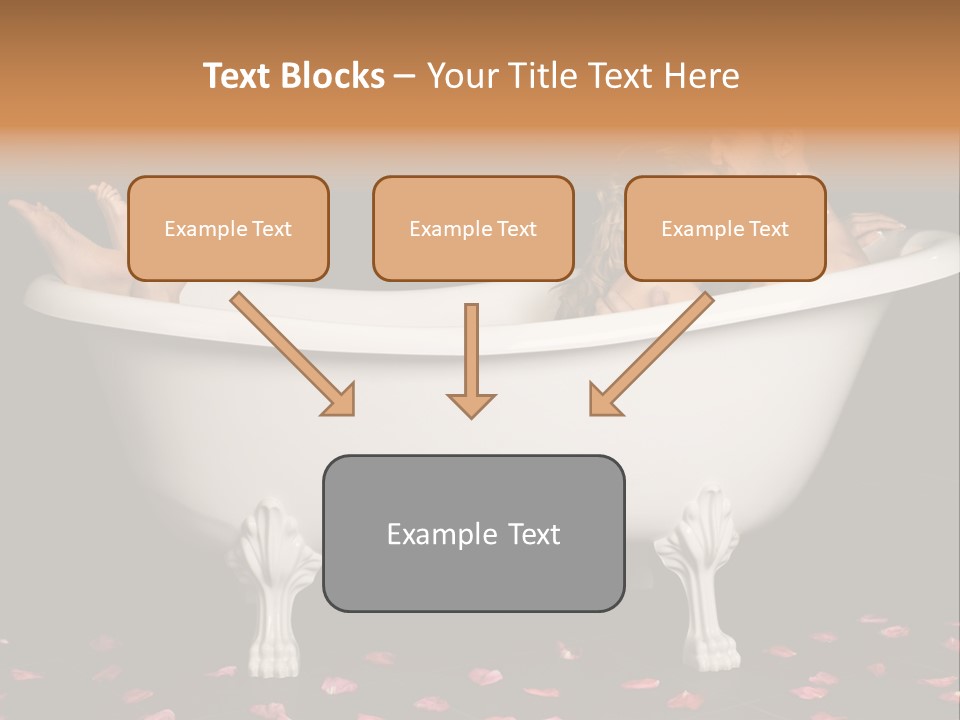Lifestyle Fine Tub PowerPoint Template