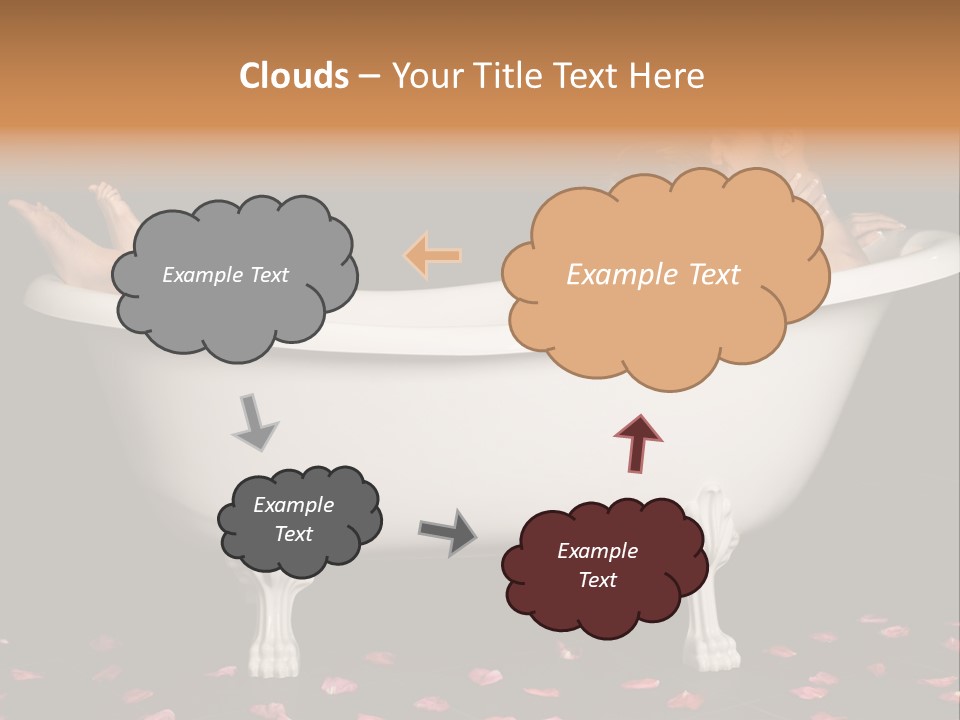 Lifestyle Fine Tub PowerPoint Template