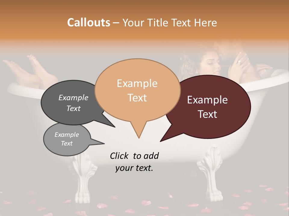 Lifestyle Fine Tub PowerPoint Template