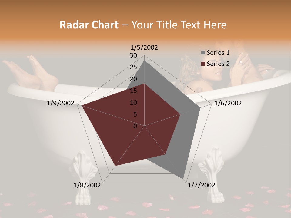 Lifestyle Fine Tub PowerPoint Template