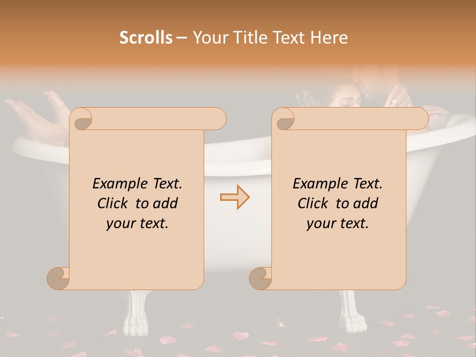 Lifestyle Fine Tub PowerPoint Template