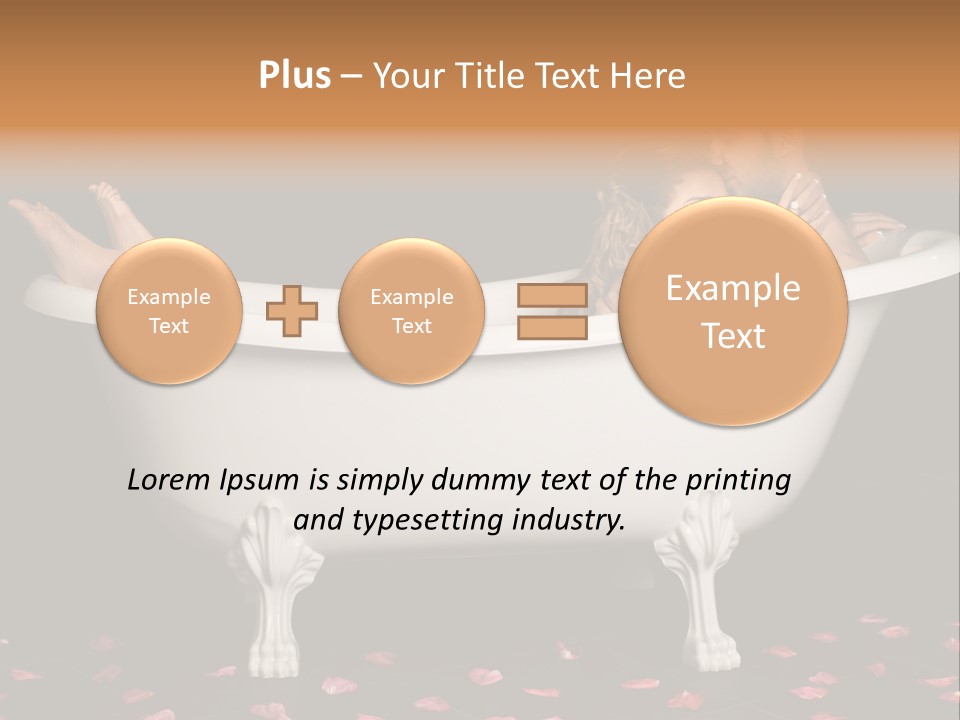 Lifestyle Fine Tub PowerPoint Template