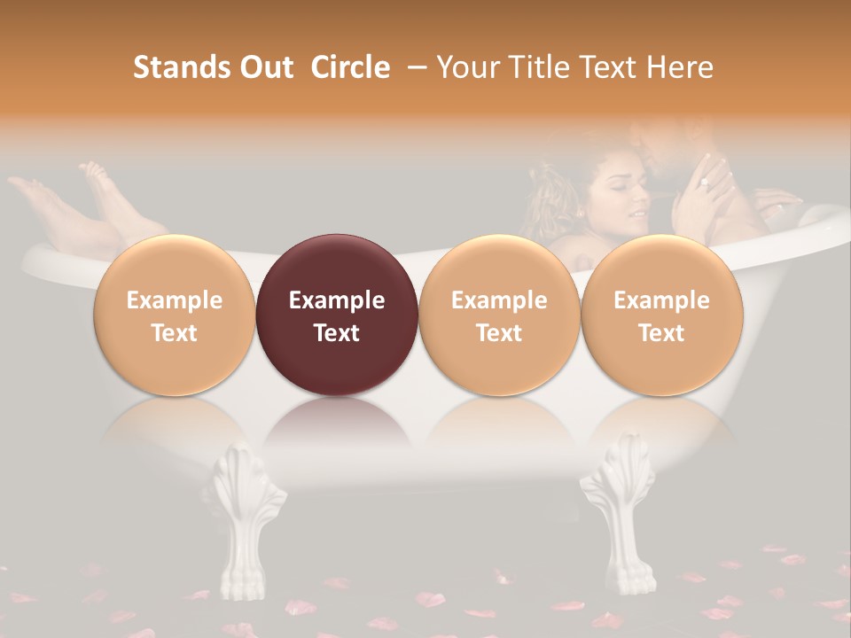 Lifestyle Fine Tub PowerPoint Template