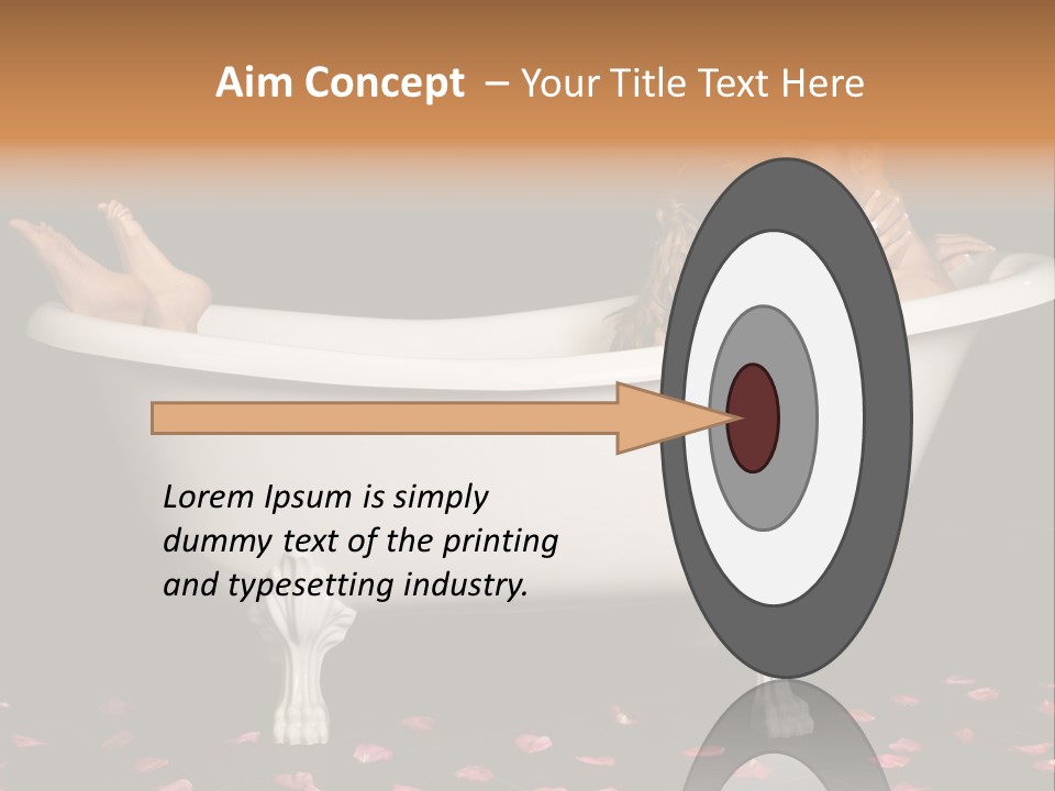 Lifestyle Fine Tub PowerPoint Template