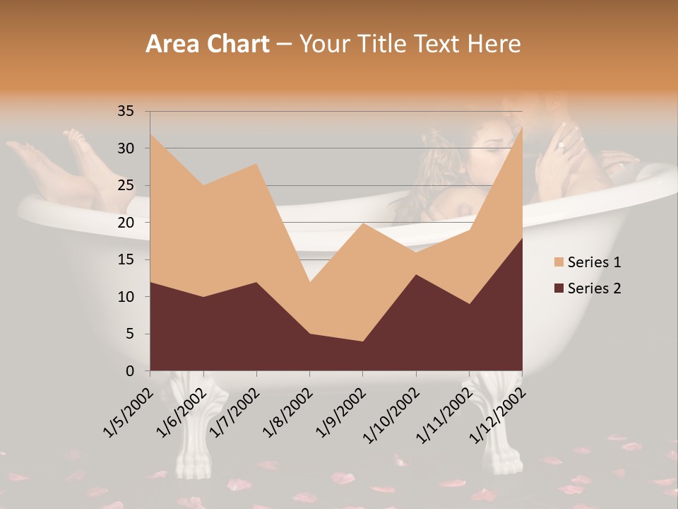 Lifestyle Fine Tub PowerPoint Template