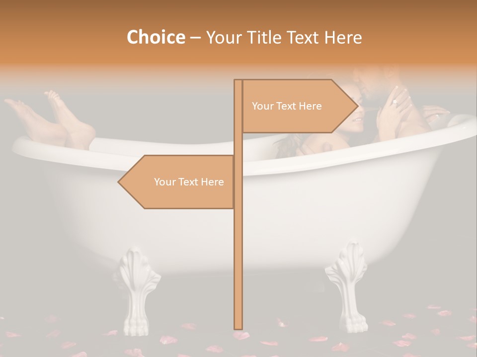 Lifestyle Fine Tub PowerPoint Template
