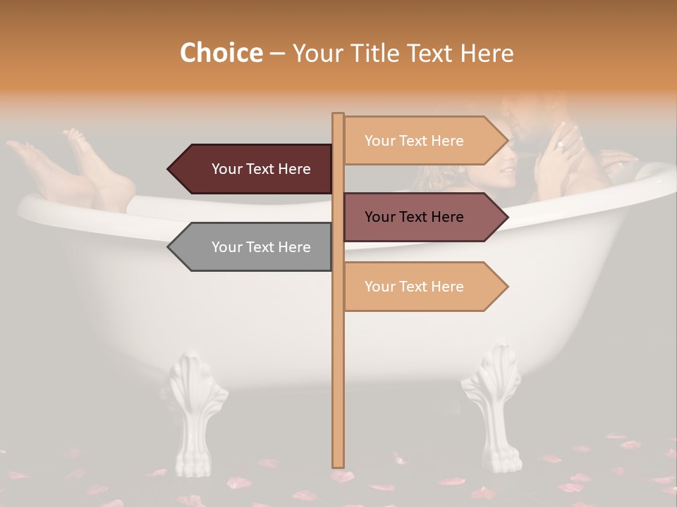 Lifestyle Fine Tub PowerPoint Template