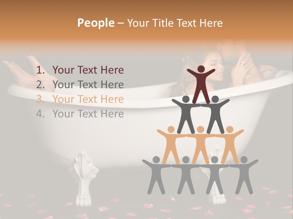 Lifestyle Fine Tub PowerPoint Template