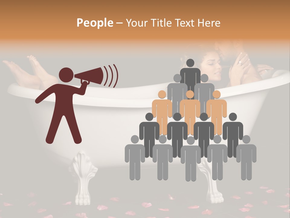 Lifestyle Fine Tub PowerPoint Template