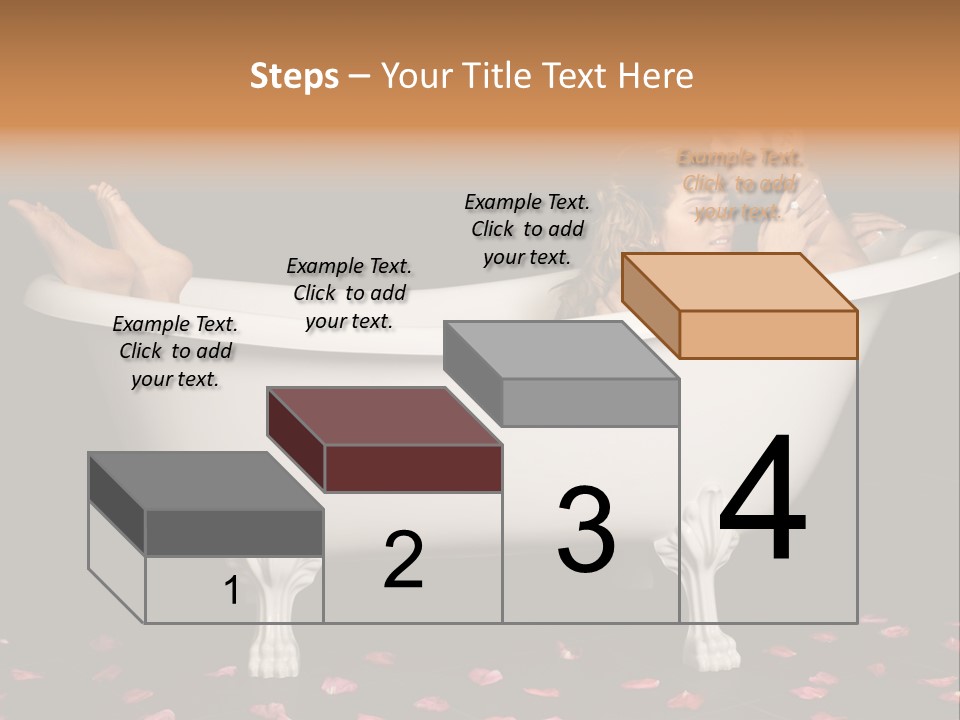 Lifestyle Fine Tub PowerPoint Template