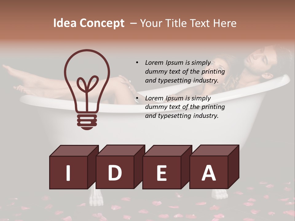 Resting Pretty Lad PowerPoint Template