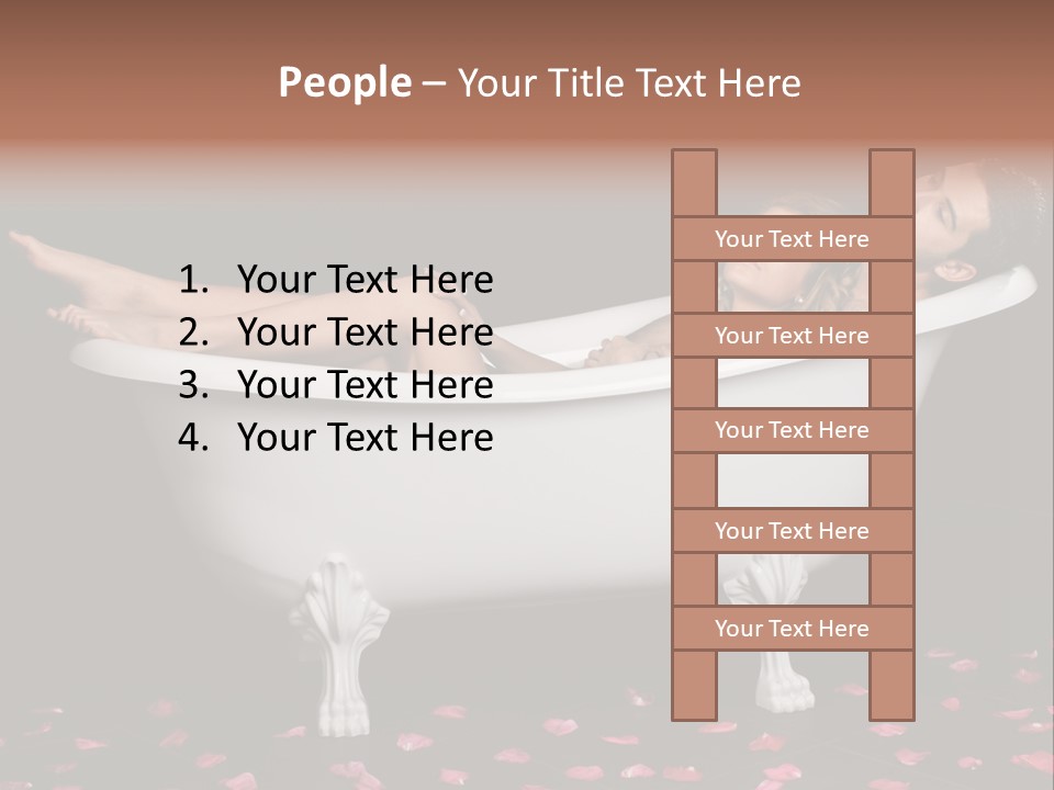 Resting Pretty Lad PowerPoint Template