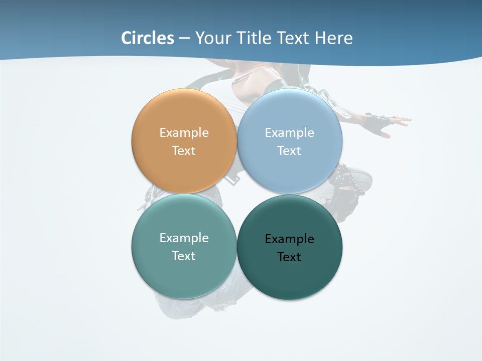 Color Dancer Aerobics PowerPoint Template