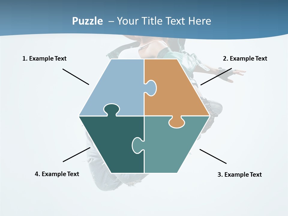 Color Dancer Aerobics PowerPoint Template