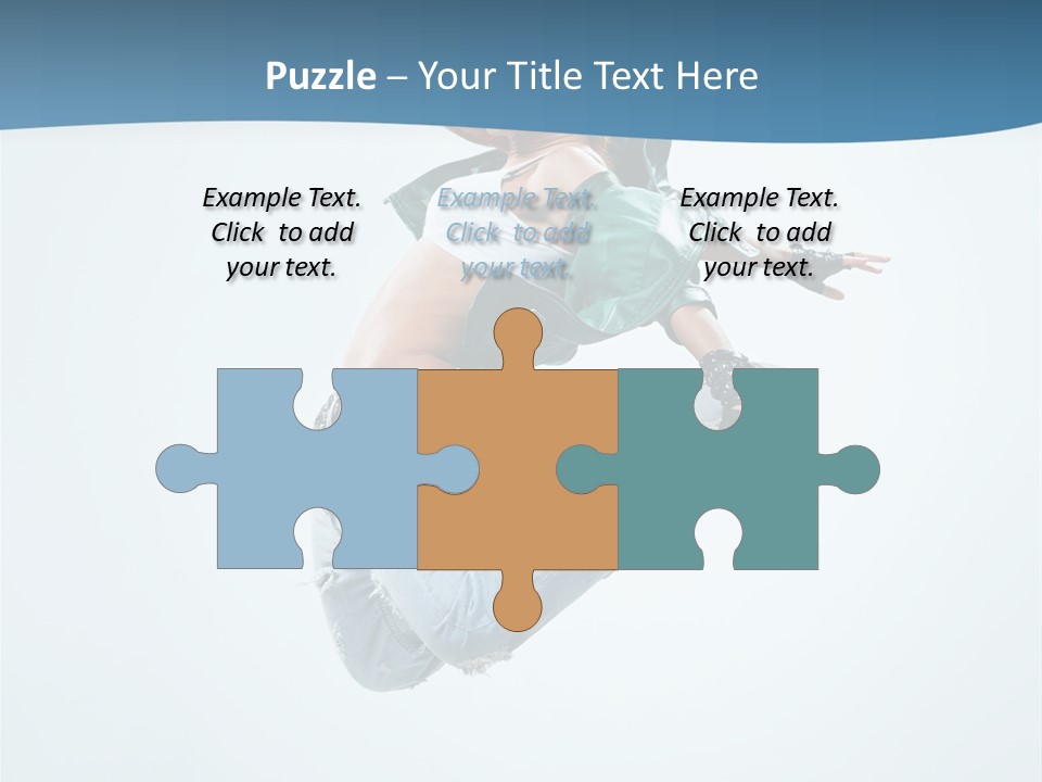 Color Dancer Aerobics PowerPoint Template