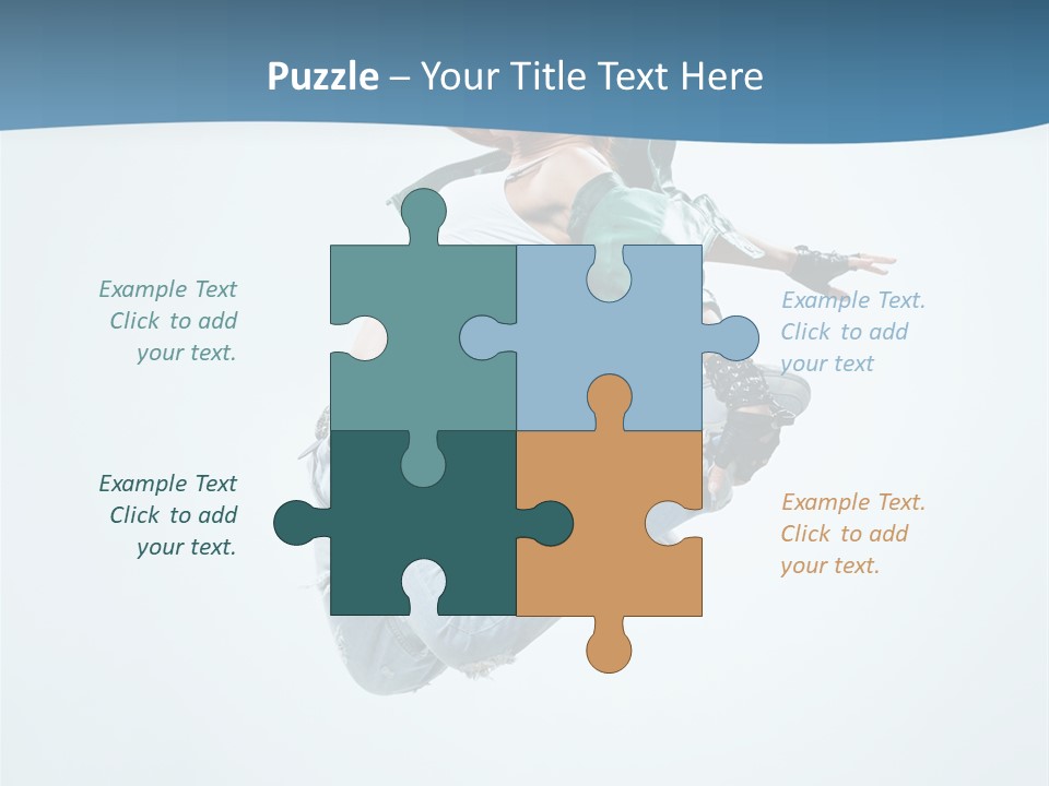 Color Dancer Aerobics PowerPoint Template