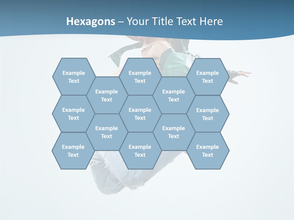 Color Dancer Aerobics PowerPoint Template