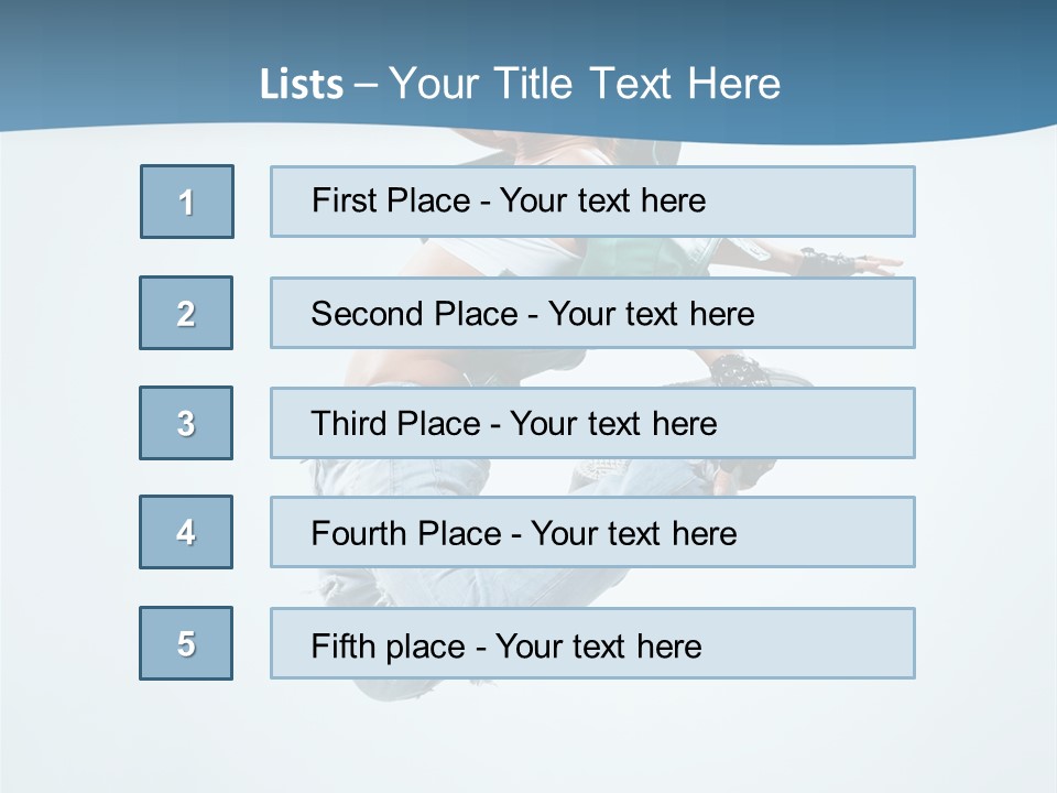 Color Dancer Aerobics PowerPoint Template