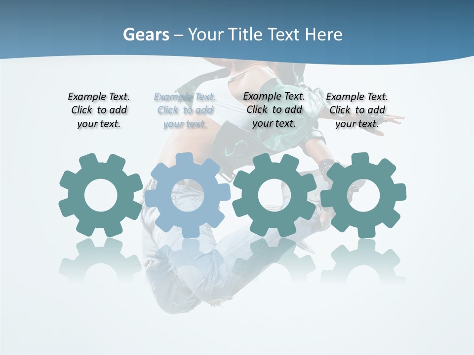 Color Dancer Aerobics PowerPoint Template