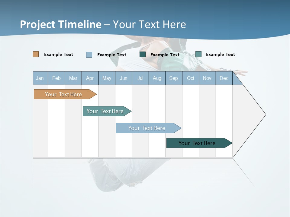 Color Dancer Aerobics PowerPoint Template