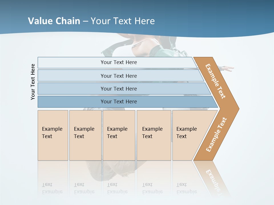 Color Dancer Aerobics PowerPoint Template