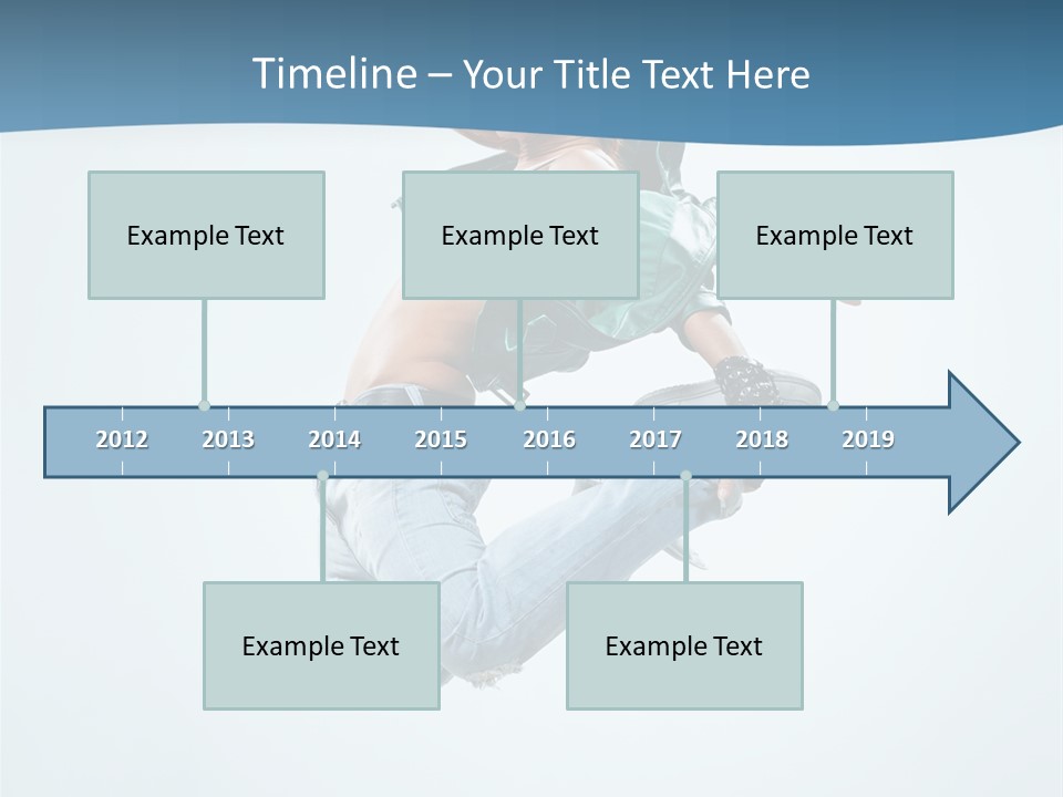Color Dancer Aerobics PowerPoint Template