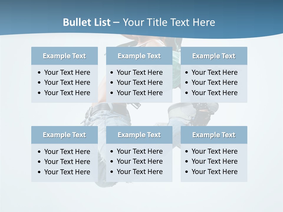 Color Dancer Aerobics PowerPoint Template